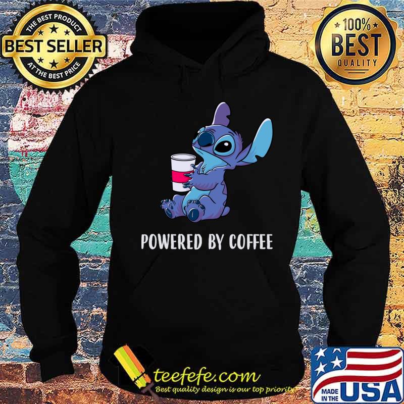 Powered By Coffee Stitch Shirt Hoodie Powered By Coffee Stitch Shirt Hoodie
