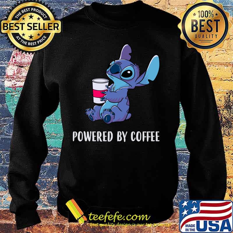 Powered By Coffee Stitch Shirt Sweater Powered By Coffee Stitch Shirt Sweater