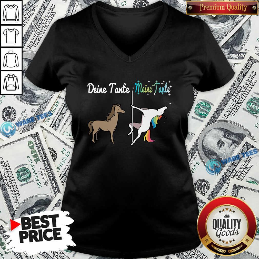 Pretty Deine Tante Meine Tante Unicorn Funny Shirt