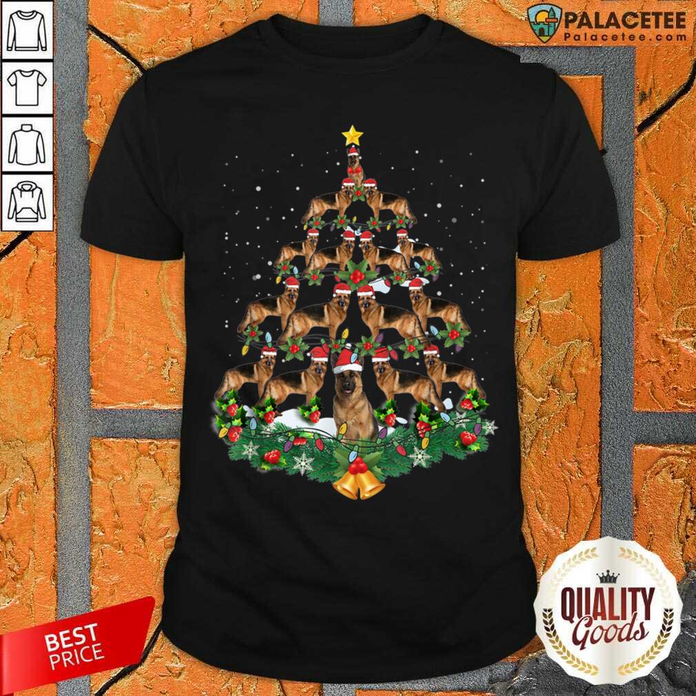 Pretty German Shepherd Dog Christmas Tree Shirt
