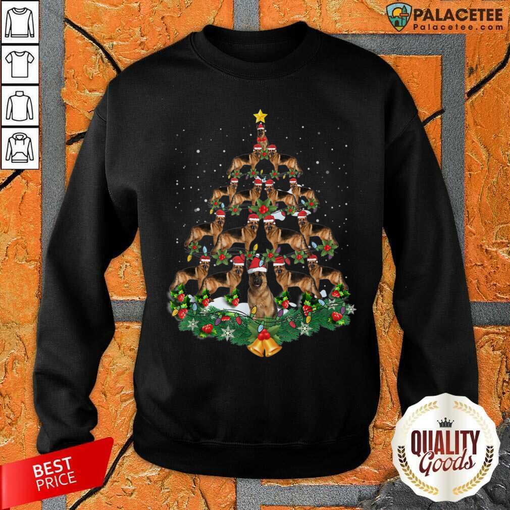 Pretty German Shepherd Dog Christmas Tree Shirt