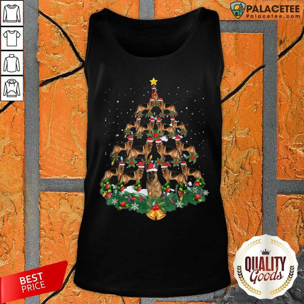 Pretty German Shepherd Dog Christmas Tree Shirt