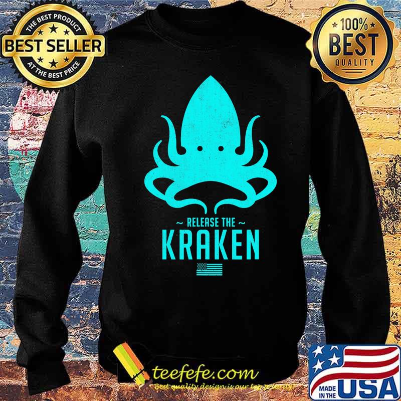 Release The Kraken Trump 2020 Election Monster Octopus Blue Usa Flag Shirt Sweater Release The Kraken Trump 2020 Election Monster Octopus Blue Usa Flag Shirt Sweater