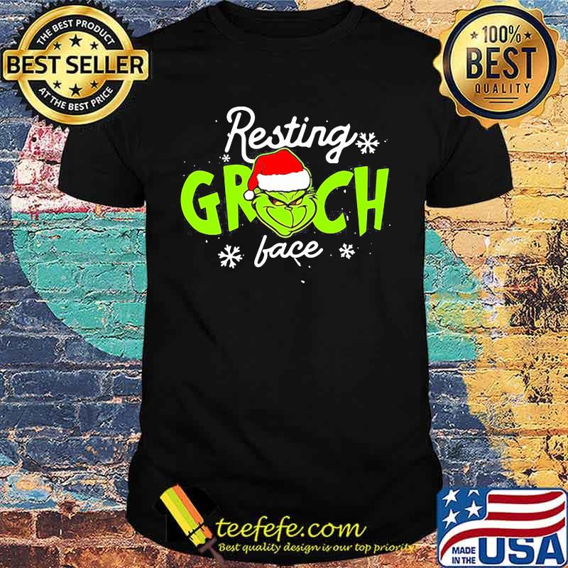 Resting Grinch Face Merry Christmas Shirt