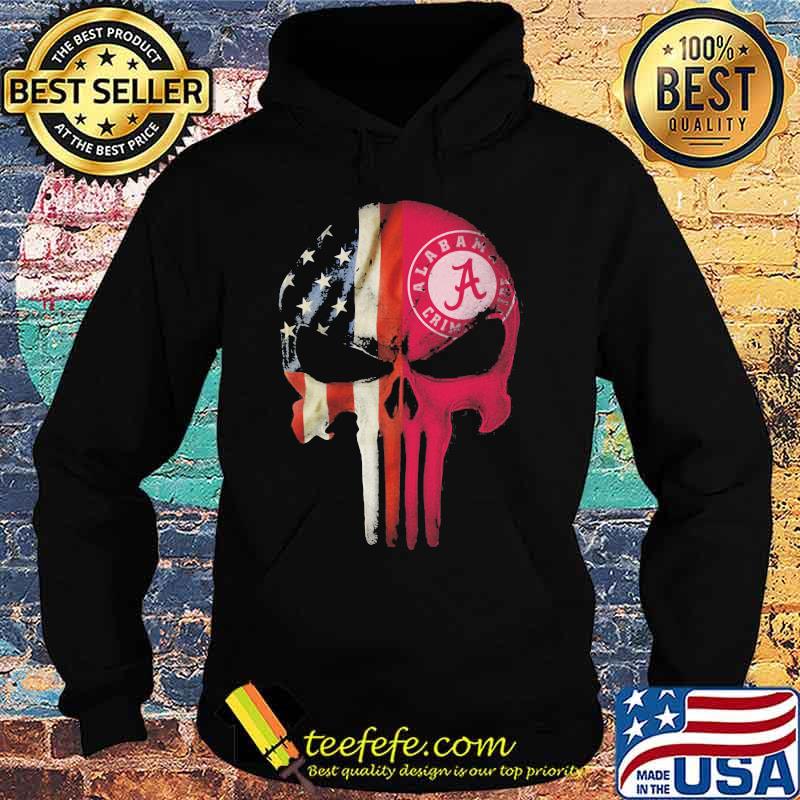 Skull American Flag Logo Alabama Crimson Football Team Shirt Hoodie Skull American Flag Logo Alabama Crimson Football Team Shirt Hoodie