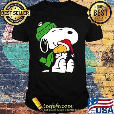 Snoopy And Woodstock Wear Pajama Christmas Shirt
