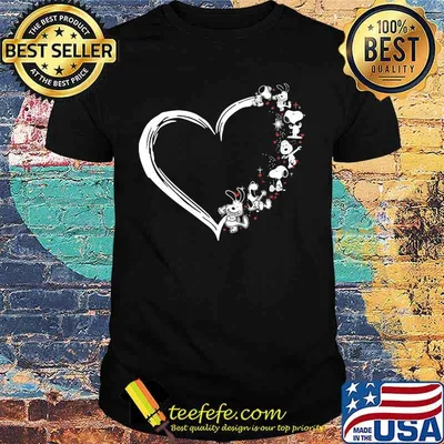 Snoopy Love Heart Merry Xmas Shirt