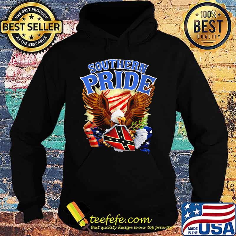 Southern Pride Eagle American Shield Flag Shirt Hoodie Southern Pride Eagle American Shield Flag Shirt Hoodie