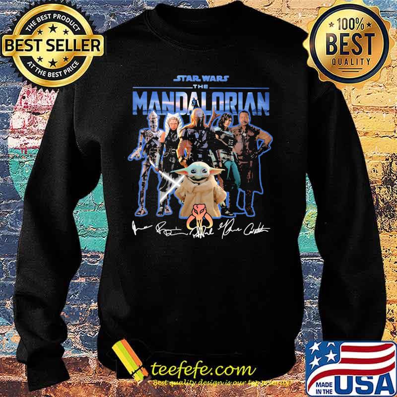 Star Wars The Mandalorian Baby Yoda Signature Shirt Sweater Star Wars The Mandalorian Baby Yoda Signature Shirt Sweater
