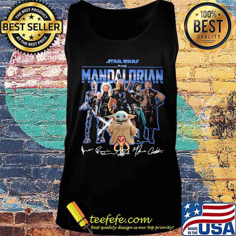 Star Wars The Mandalorian Baby Yoda Signature Shirt Tank top Star Wars The Mandalorian Baby Yoda Signature Shirt Tank top
