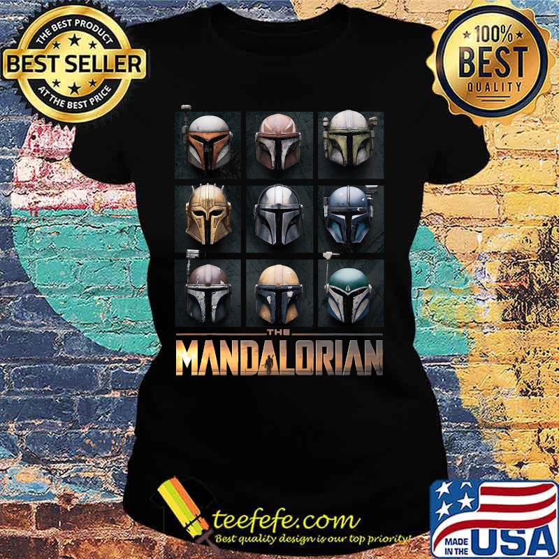 Star Wars The Mandalorian Helmet Box Up Shirt Ladies tee Star Wars The Mandalorian Helmet Box Up Shirt Ladies tee