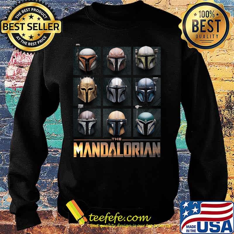 Star Wars The Mandalorian Helmet Box Up Shirt Sweater Star Wars The Mandalorian Helmet Box Up Shirt Sweater