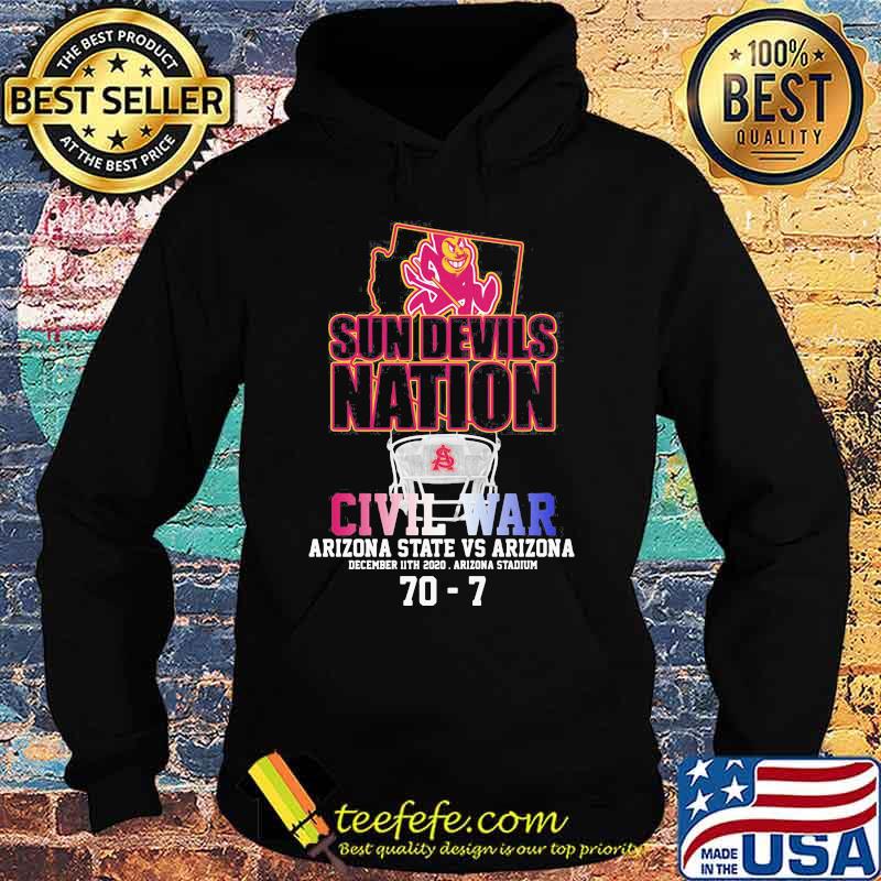 Sun Devils Nation Civil War Arizona State Vs Arizona 70 7 Shirt Hoodie Sun Devils Nation Civil War Arizona State Vs Arizona 70 7 Shirt Hoodie