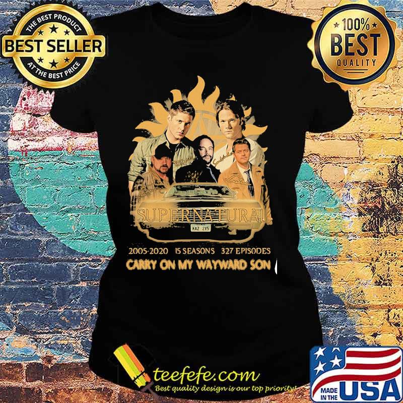 Supernatural 15th Anniversary Carry On My Wayward Son Shirt Ladies tee Supernatural 15th Anniversary Carry On My Wayward Son Shirt Ladies tee