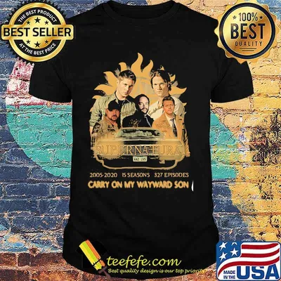 Supernatural 15th Anniversary Carry On My Wayward Son Shirt