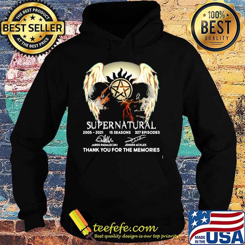 Supernatural 16th 2005 2021 Thank You For The Memories Signature Shirt Hoodie Supernatural 16th 2005 2021 Thank You For The Memories Signature Shirt Hoodie