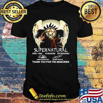 Supernatural 16th 2005 2021 Thank You For The Memories Signature Shirt