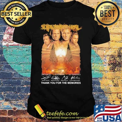 Supernatural Thank You For The Memories Signuature Shirt