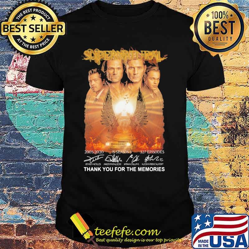 Supernatural Thank You For The Memories Signuature Shirt Supernatural Thank You For The Memories Signuature Shirt