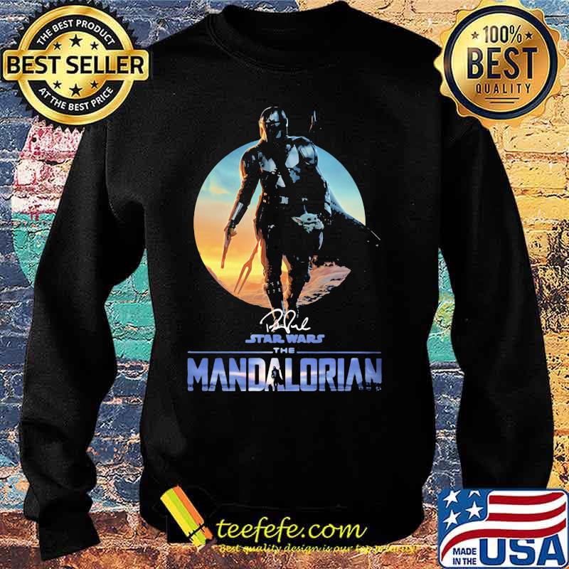 The Mandalorian Star War Sunset Signature Shirt Sweater The Mandalorian Star War Sunset Signature Shirt Sweater