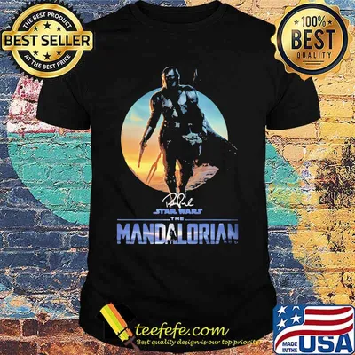 The Mandalorian Star War Sunset Signature Shirt