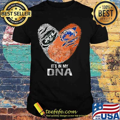 The New York Jets And Mets It's In My Dna Nfl Football Heart Shirt