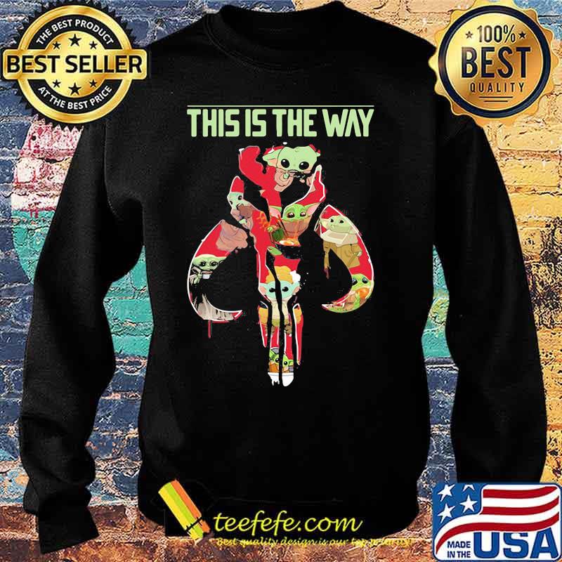This Is The Way The Mandalorian Star Wars Baby Yoda Skull Shirt Sweater This Is The Way The Mandalorian Star Wars Baby Yoda Skull Shirt Sweater