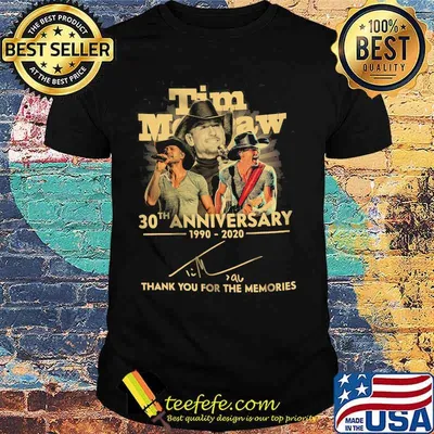 Tim Mopaw 30th Anniversary 1990 2020 Thank You For The Memories Signature Shirt