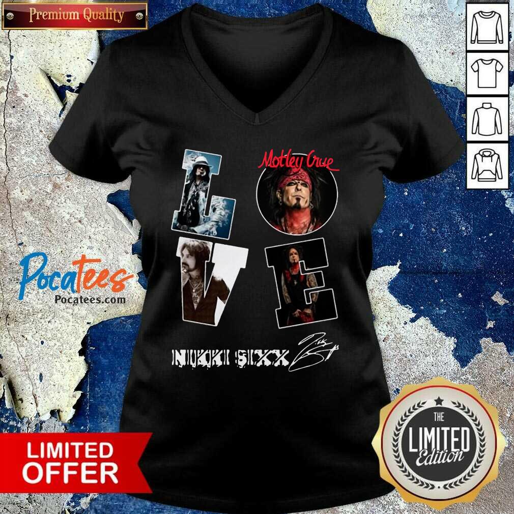Top Love Motley Crue Nikki Sixx Signature Shirt