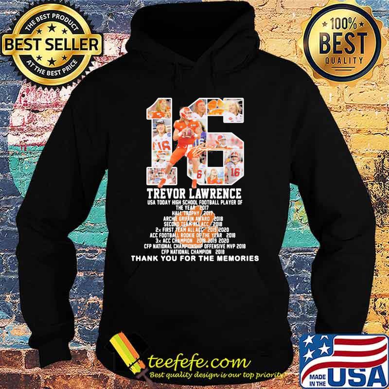 Trevor Lawrence Usa Today High School Football Player Of Year 2017 Number 16 Shirt Hoodie Trevor Lawrence Usa Today High School Football Player Of Year 2017 Number 16 Shirt Hoodie