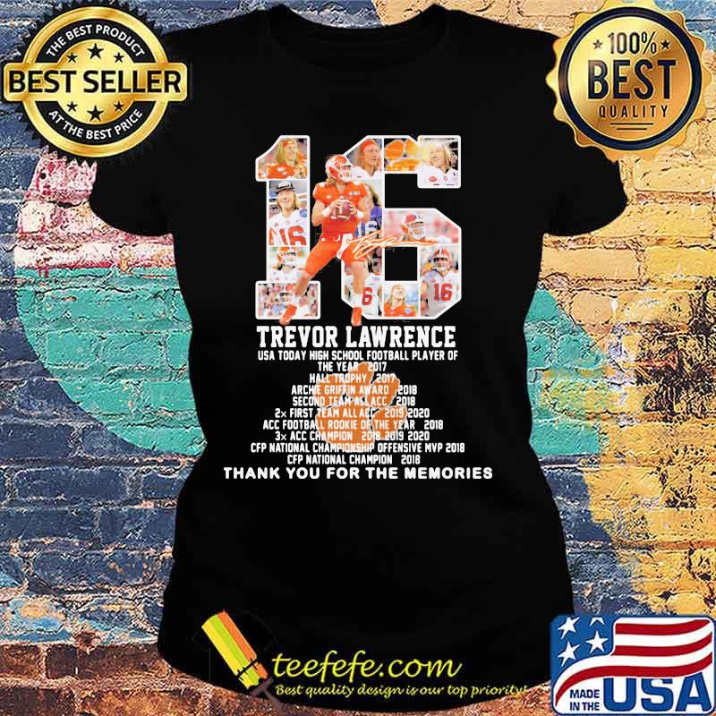 Trevor Lawrence Usa Today High School Football Player Of Year 2017 Number 16 Shirt Ladies tee Trevor Lawrence Usa Today High School Football Player Of Year 2017 Number 16 Shirt Ladies tee