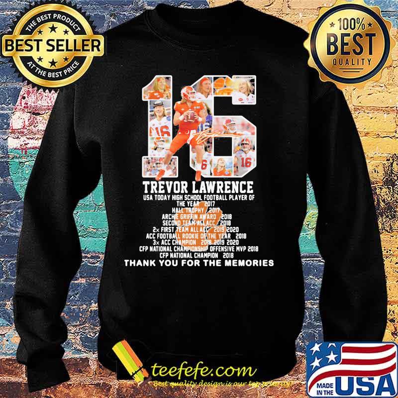 Trevor Lawrence Usa Today High School Football Player Of Year 2017 Number 16 Shirt Sweater Trevor Lawrence Usa Today High School Football Player Of Year 2017 Number 16 Shirt Sweater