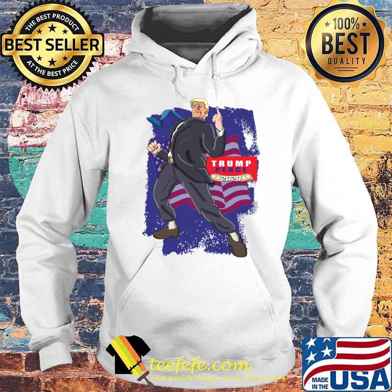 Trump Pence 2020 (Comic Style) American Flag Shirt Hoodie Trump Pence 2020 (Comic Style) American Flag Shirt Hoodie