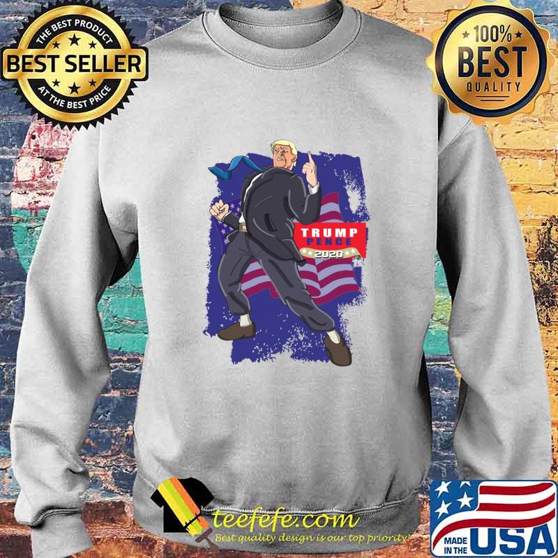 Trump Pence 2020 (Comic Style) American Flag Shirt Sweater Trump Pence 2020 (Comic Style) American Flag Shirt Sweater