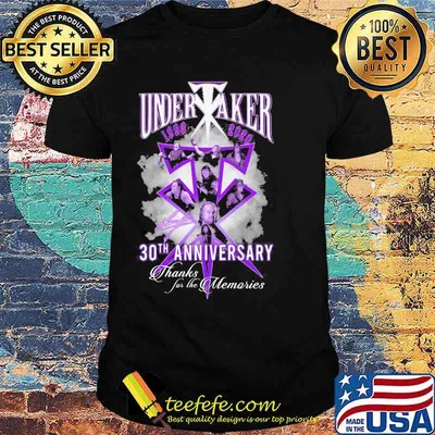 Undertaker 1990 2020 30th Anniversary Thank You For The Memories Signuature Shirt