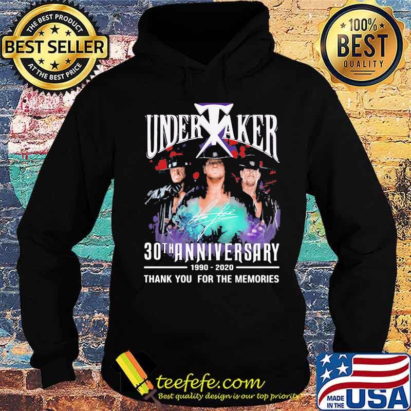 Undertaker 1990 2020 30th Anniversary Thank You Signuature Shirt Hoodie Undertaker 1990 2020 30th Anniversary Thank You Signuature Shirt Hoodie
