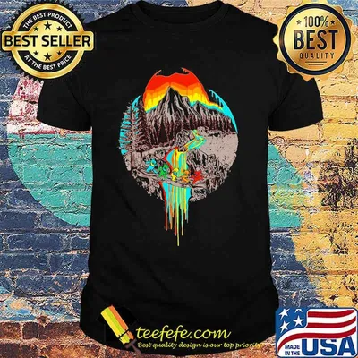 Volcanoes Overflowing Dancing Bear Grateful Dead Shirt