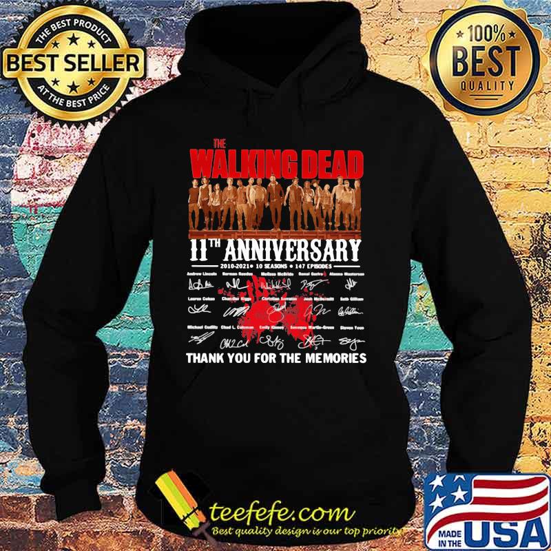 Walking Dead 11st Anniversary 2000 2021 Thank You For The Memories Signature Shirt Hoodie Walking Dead 11st Anniversary 2000 2021 Thank You For The Memories Signature Shirt Hoodie