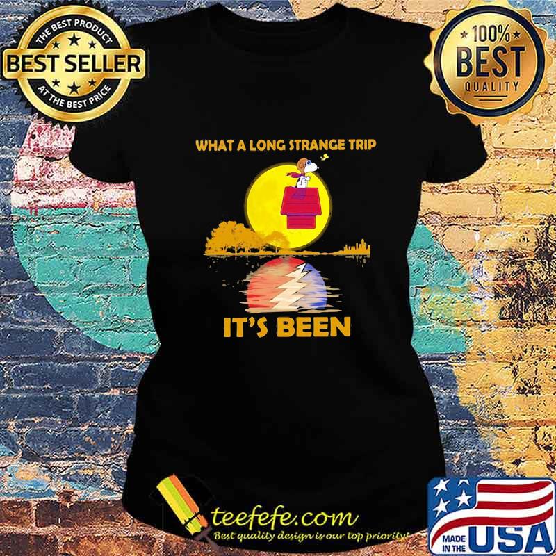 What A Long Strange Trip It’s Been Moon Snoopy Dark Star Grateful Dead Steal Shirt Ladies tee What A Long Strange Trip It’s Been Moon Snoopy Dark Star Grateful Dead Steal Shirt Ladies tee