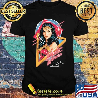 Wonder Woman Signature American Superhero Film Shirt