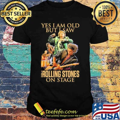 Yes I Am Old But I Saw The Rolling Stones On Stage Night Grateful Dead Steal Guitar Shirt