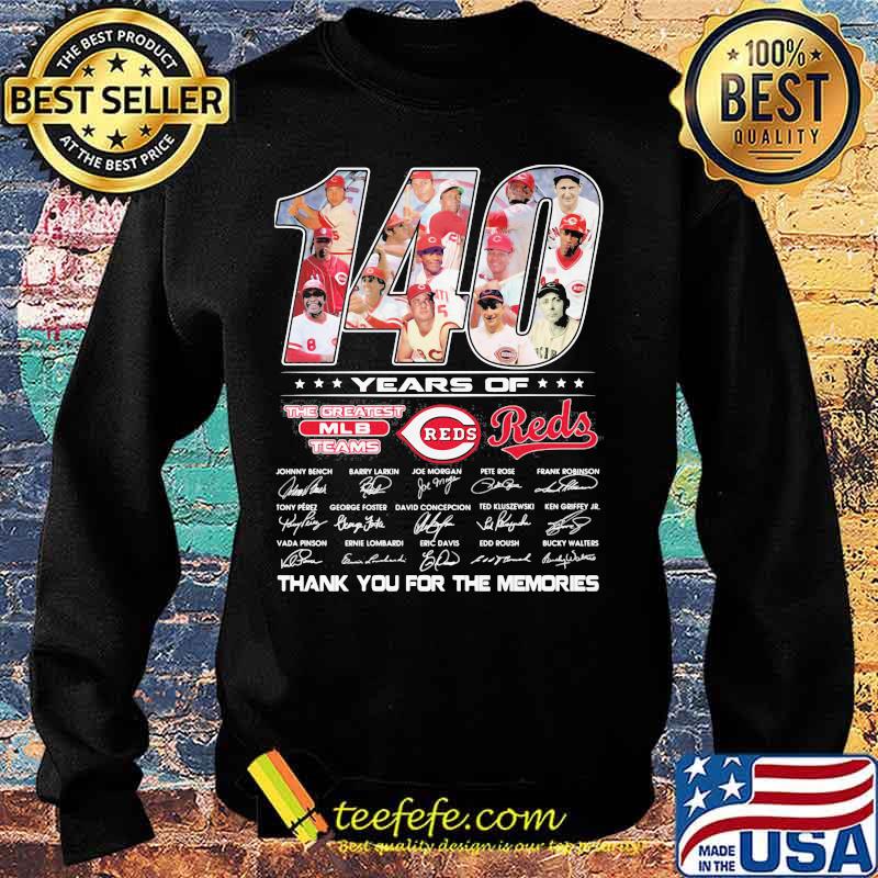 140 Years Of The Greatest Teams Reds Signature Shirt Sweater 140 Years Of The Greatest Teams Reds Signature Shirt Sweater