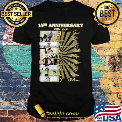 14th Anniversary Name Heartland Signature Shirt