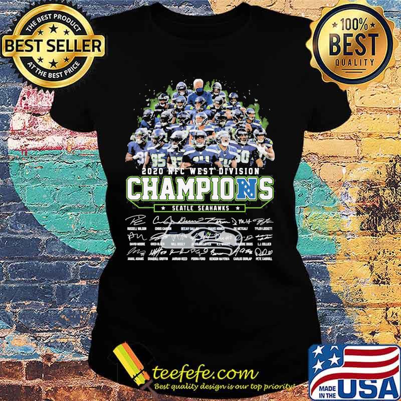 2020 Afc West Division Champions Seatle Seahawks Signature Shirt Ladies tee 2020 Afc West Division Champions Seatle Seahawks Signature Shirt Ladies tee