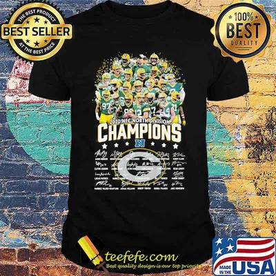 2020 Nfc North Division Champions Green Bay Packers Signature Shirt