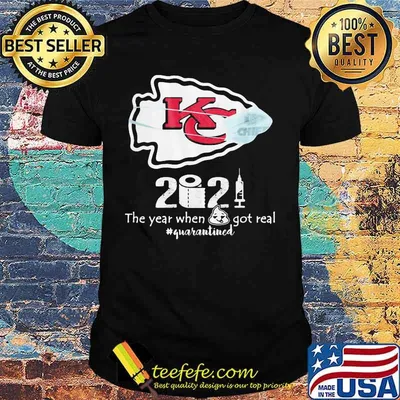 2020 The Year When Got Real Quarantined Chiefs Covid 19 Shirt