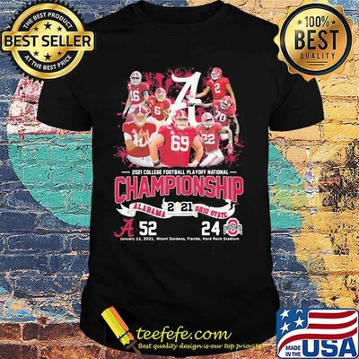 2021 College Football Playoff National Championship Alabama Win Ohio State Shirt