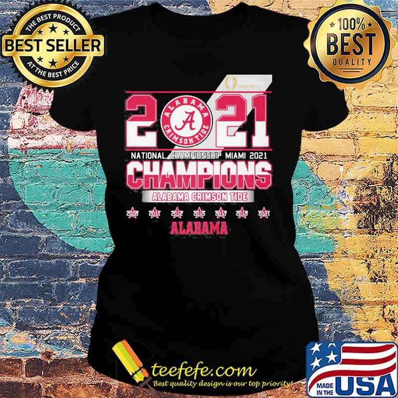 2021 National Championship Miami Alabama Crimson Tide Shirt Ladies tee 2021 National Championship Miami Alabama Crimson Tide Shirt Ladies tee