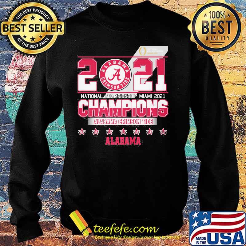 2021 National Championship Miami Alabama Crimson Tide Shirt Sweater 2021 National Championship Miami Alabama Crimson Tide Shirt Sweater