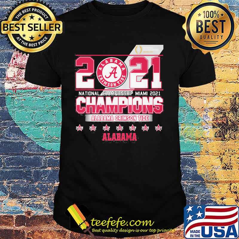 2021 National Championship Miami Alabama Crimson Tide Shirt 2021 National Championship Miami Alabama Crimson Tide Shirt